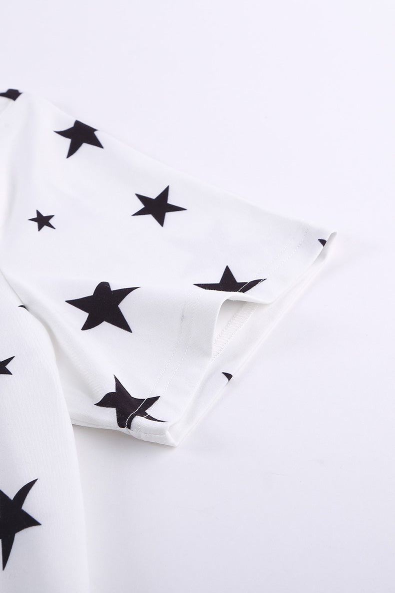 Summer Time Print Short Sleeve T-Shirt Female Fashion