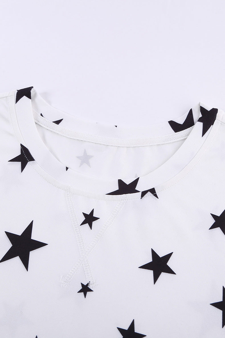 Summer Time Print Short Sleeve T-Shirt Female Fashion