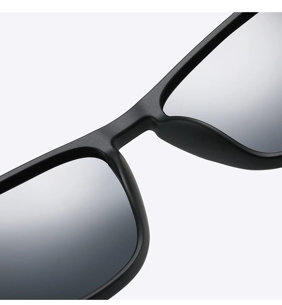 Luxury Square Vintage Polarized Sunglasses For Men Fashion Travel Driving Anti-Glare TR90 Eyewear UV400