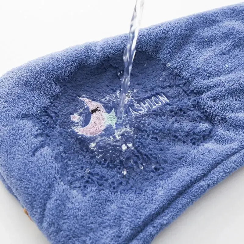 1pc Quik Dry Hair Hat Super Absorbent Soft Women Girls Head Towel