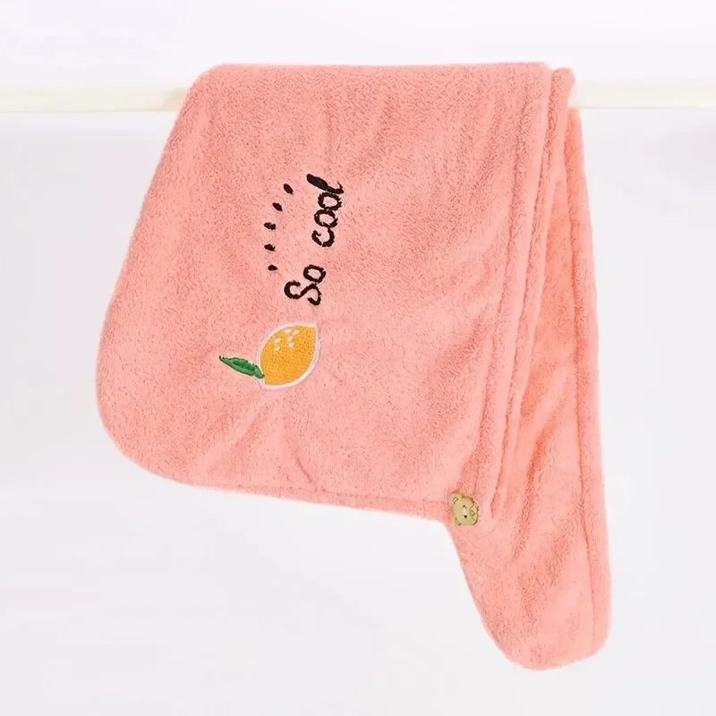 1pc Quik Dry Hair Hat Super Absorbent Soft Women Girls Head Towel