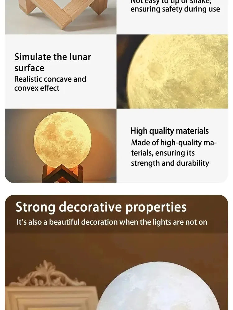 1 LED Moon Light Galaxy Light Bedroom Decoration