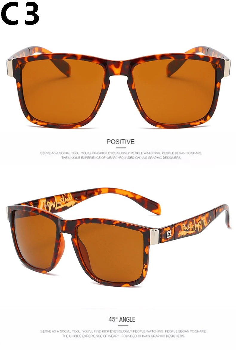 Square Sunglasses Men Classic QS056 Brand Design Travel Driving Sport Sun Glasses for Men Sunglasses Male UV400