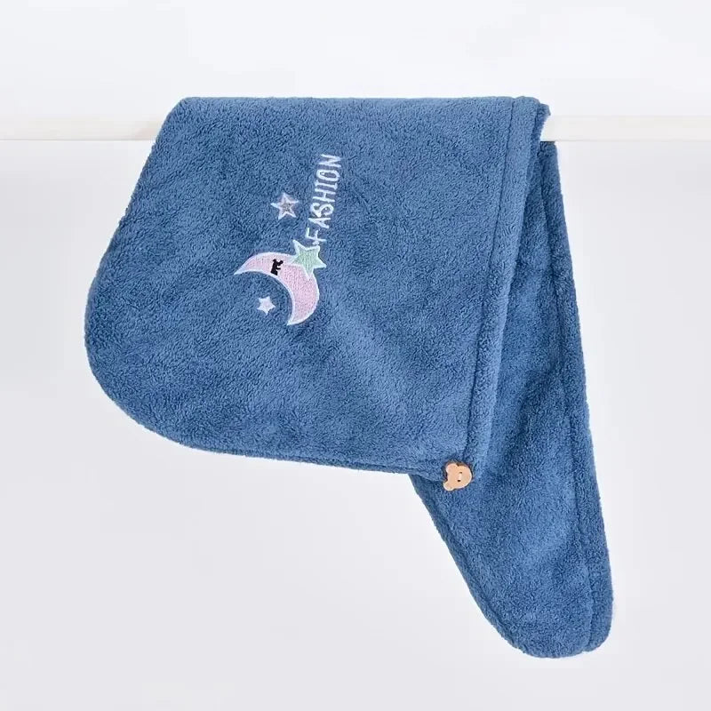 1pc Quik Dry Hair Hat Super Absorbent Soft Women Girls Head Towel