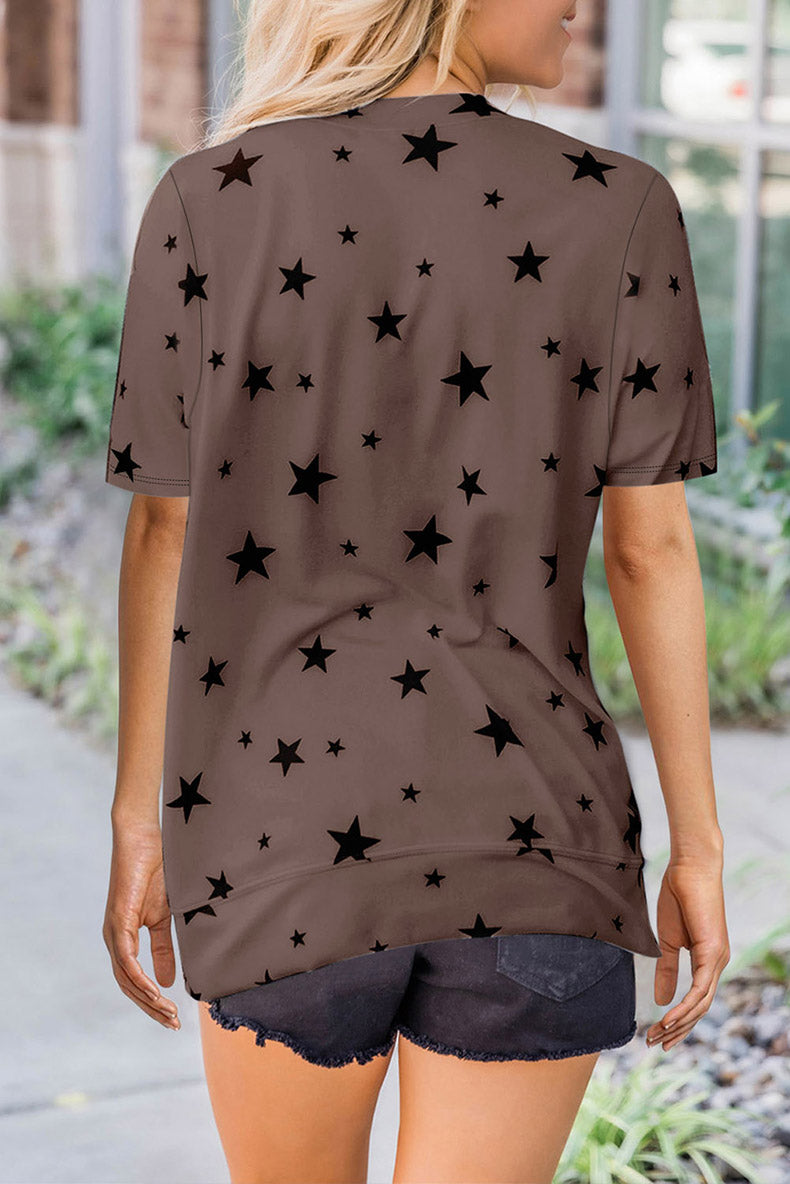 Summer Time Print Short Sleeve T-Shirt Female Fashion