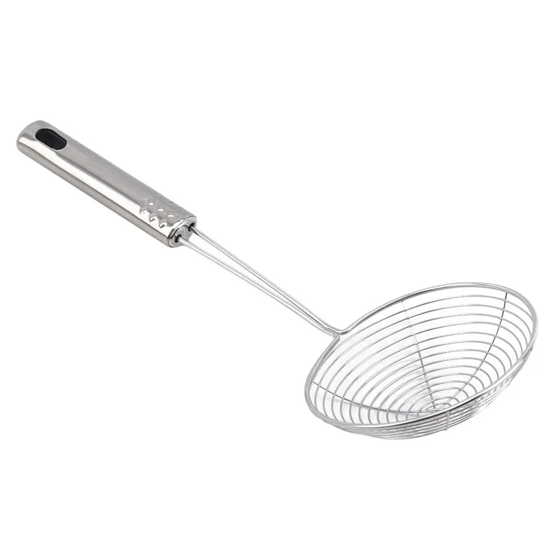 Oval Skimmer Stainless Steel Filter Strainer Pot Baking