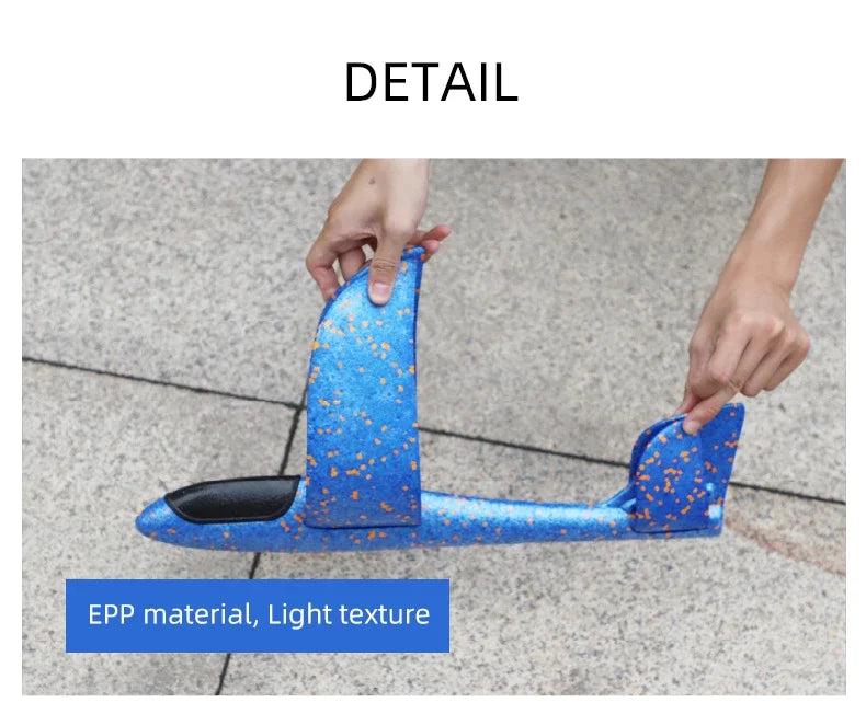 Big Foam Plane Glider 50CM Hand Throw Airplane Light Outdoor