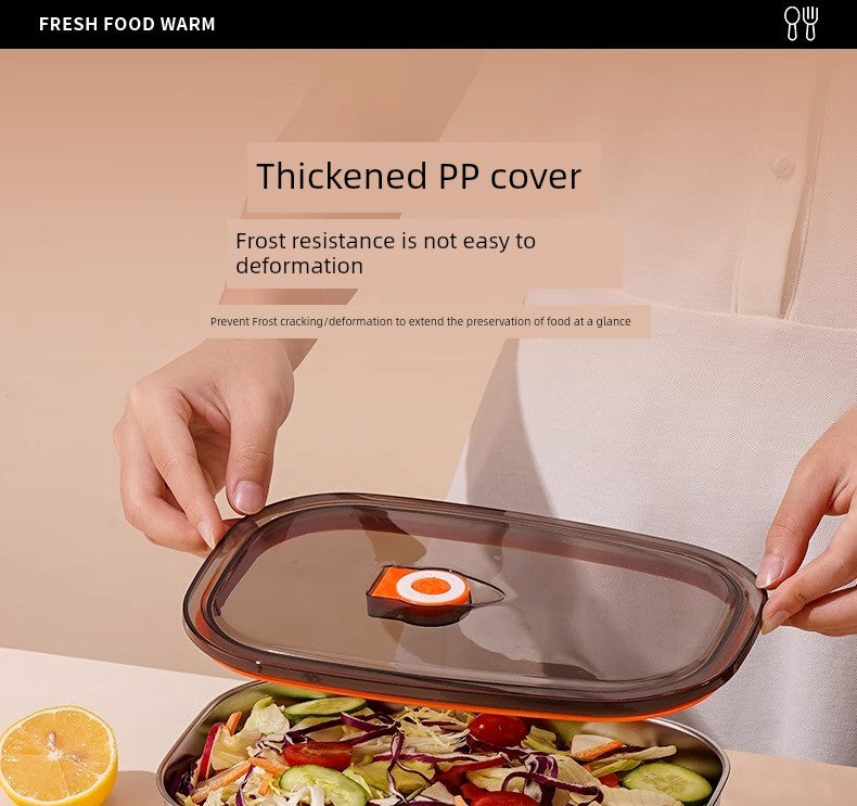 On The Go Microwave Oven Bento Lunch Box Stainless Steel