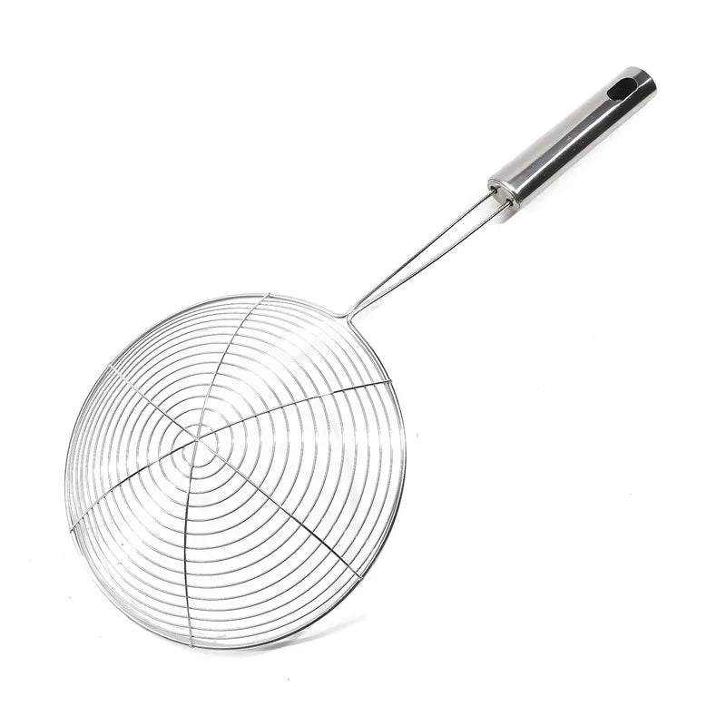 Oval Skimmer Stainless Steel Filter Strainer Pot Baking