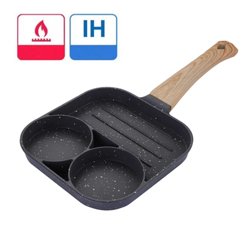 2/4-Hole Thickened Pan Frying Non-Stick Eggs Pancakes Biscuits