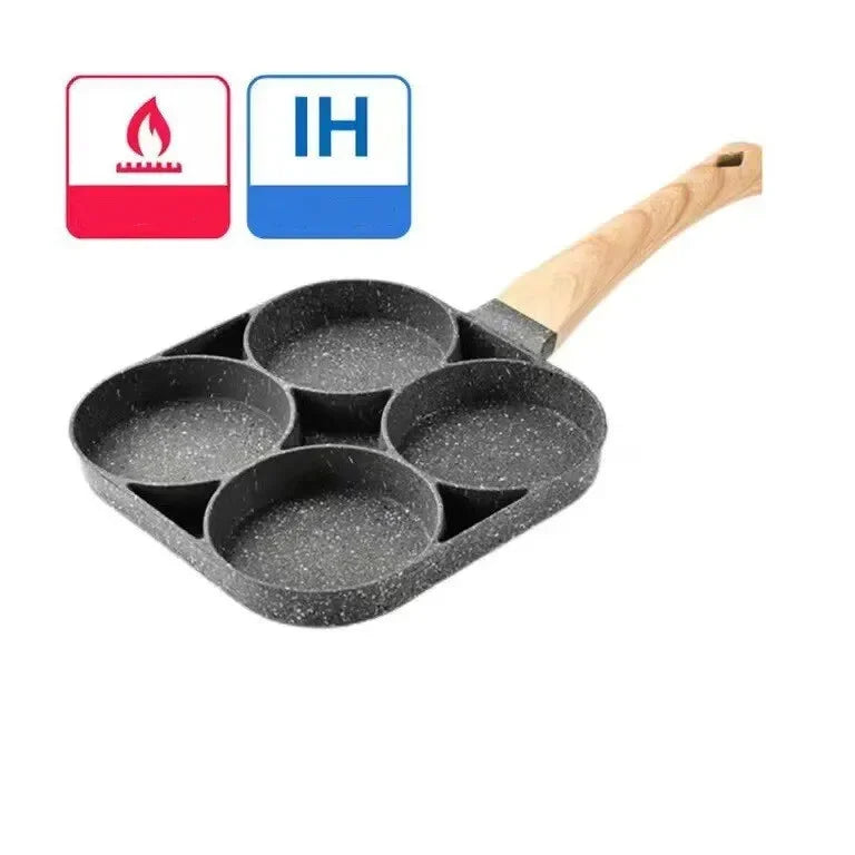 2/4-Hole Thickened Pan Frying Non-Stick Eggs Pancakes Biscuits