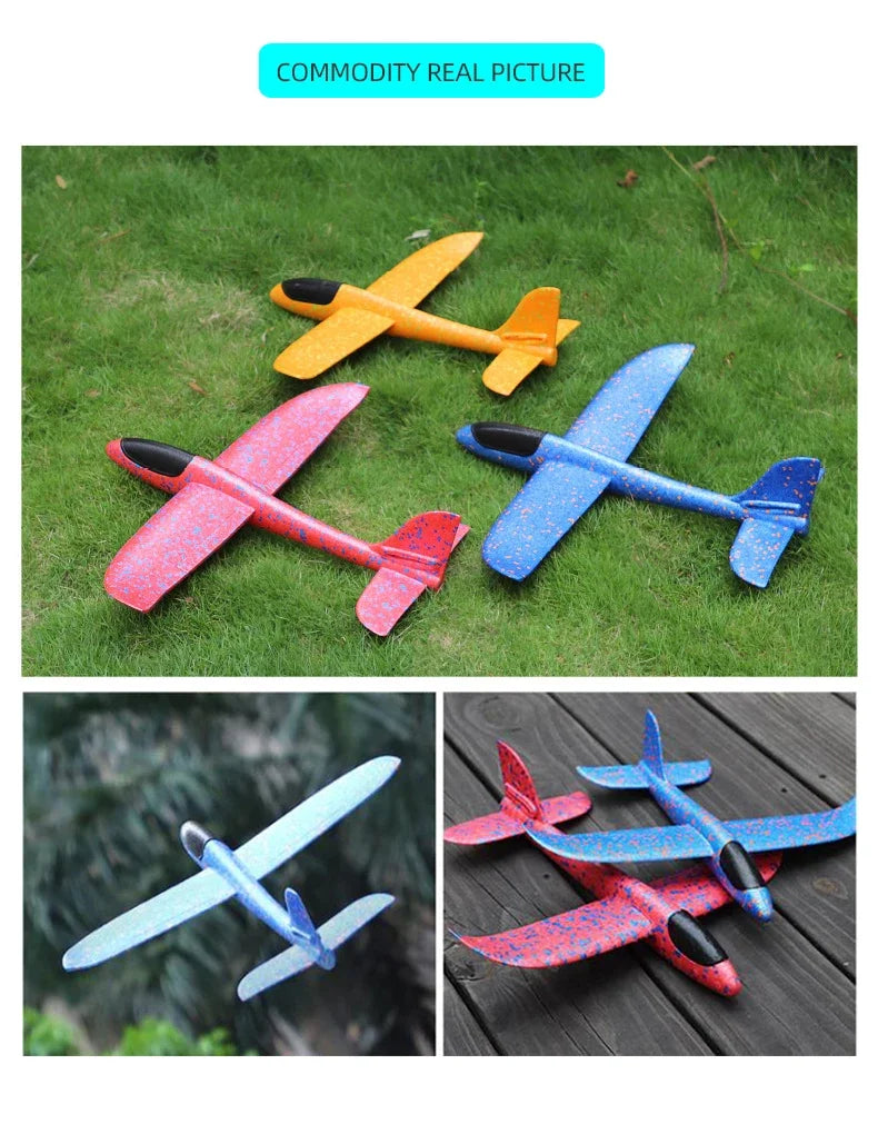 Big Foam Plane Glider 50CM Hand Throw Airplane Light Outdoor