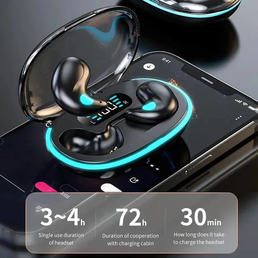 Wireless Bluetooth Earbuds Waterproof Earphones Bass Noise Reduction HiFi Stereo Headsets