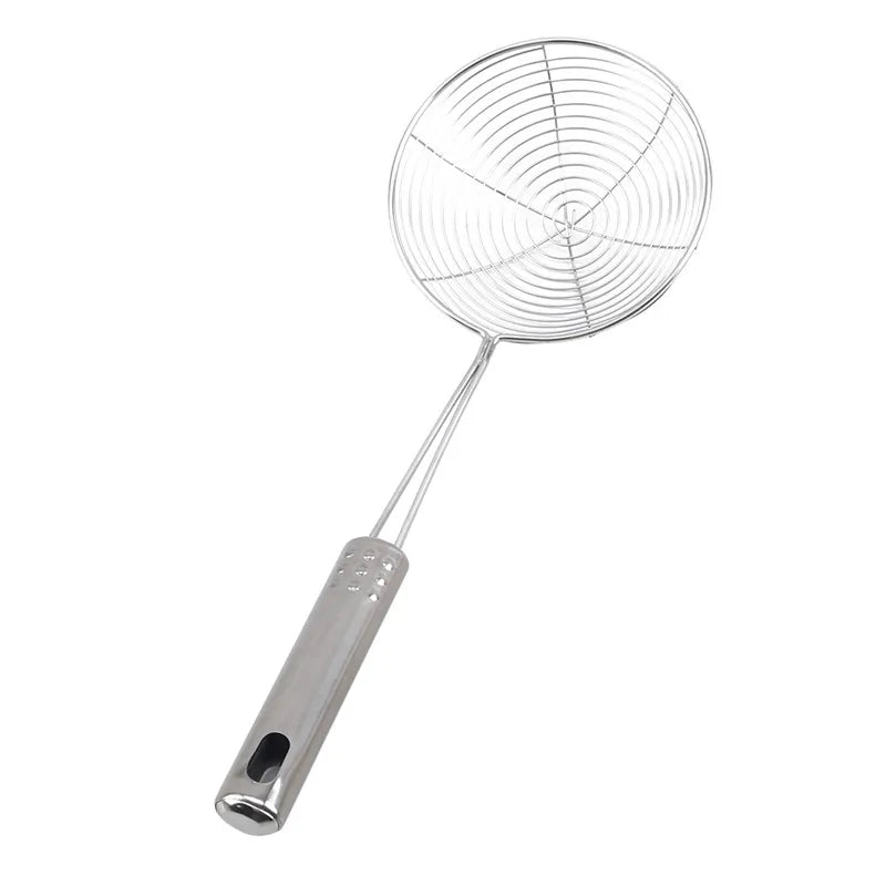 Oval Skimmer Stainless Steel Filter Strainer Pot Baking