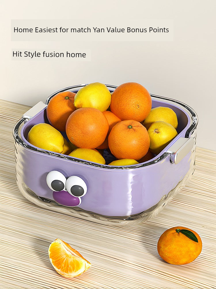 Double-Layered Six-Pieces Kitchen Plastic Washing Basin