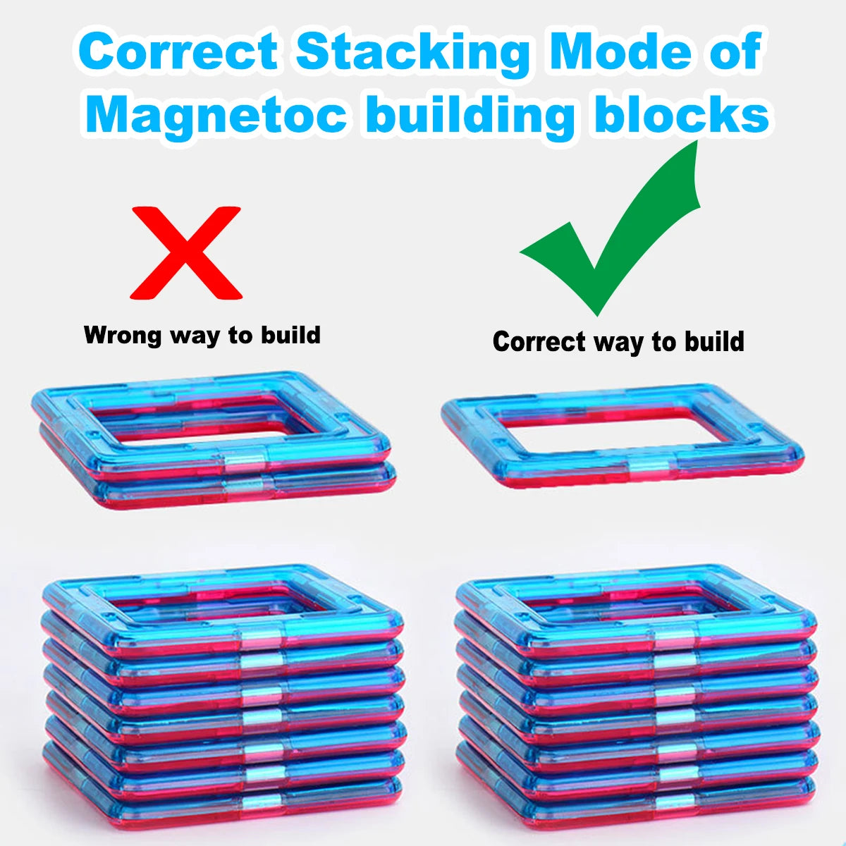 Magnetic Building Blocks Big Size and Mini Size DIY Magnets