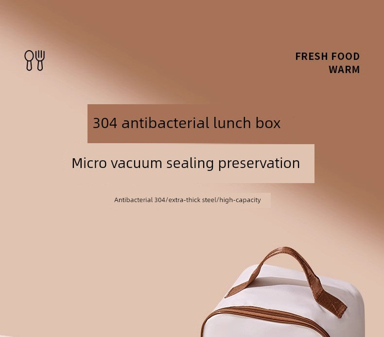 On The Go Microwave Oven Bento Lunch Box Stainless Steel