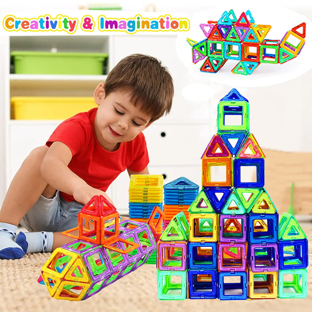 Magnetic Building Blocks Big Size and Mini Size DIY Magnets