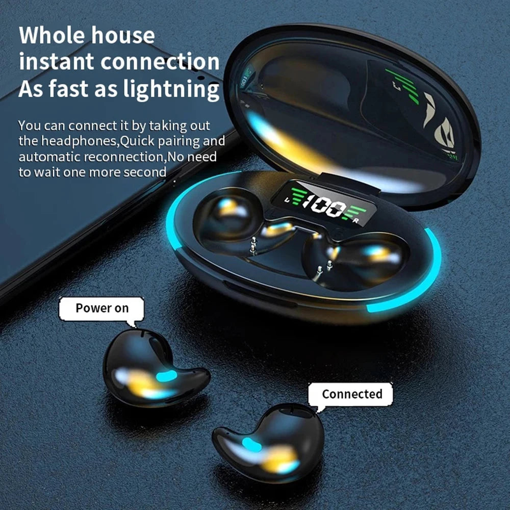 Wireless Bluetooth Earbuds Waterproof Earphones Bass Noise Reduction HiFi Stereo Headsets