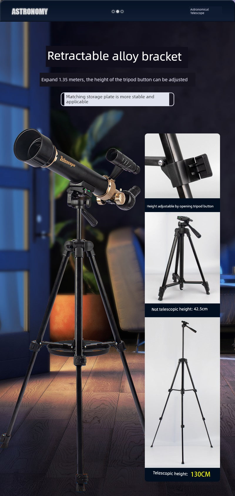 Kids Astronomical Telescope High Magnification Professional Star Watching