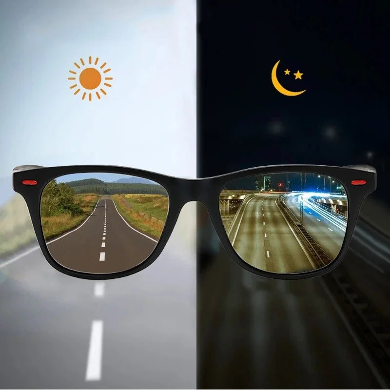 Night Vision Day Vision Sun Glasses PC Frame Polarized Sunglasses Men Outdoor Sport Driver