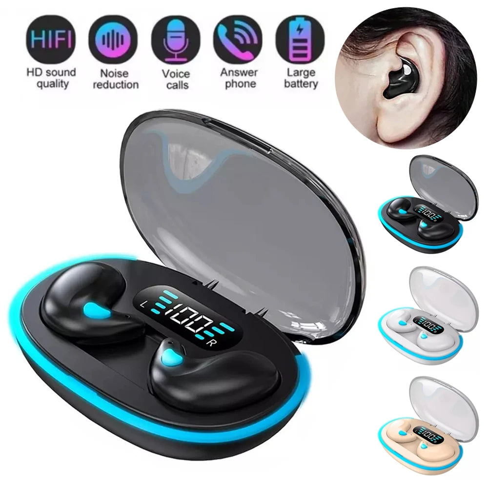 Wireless Bluetooth Earbuds Waterproof Earphones Bass Noise Reduction HiFi Stereo Headsets