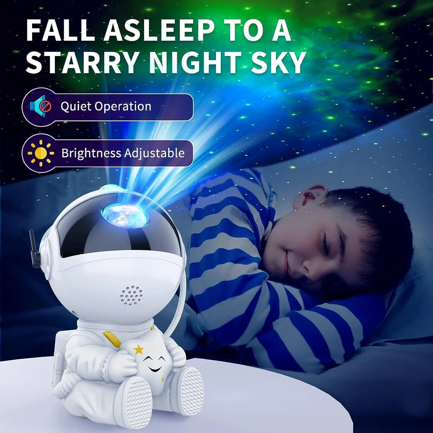 Galaxy Star Astronaut Projector Lamp Starry Sky Night Light Home Room Decor